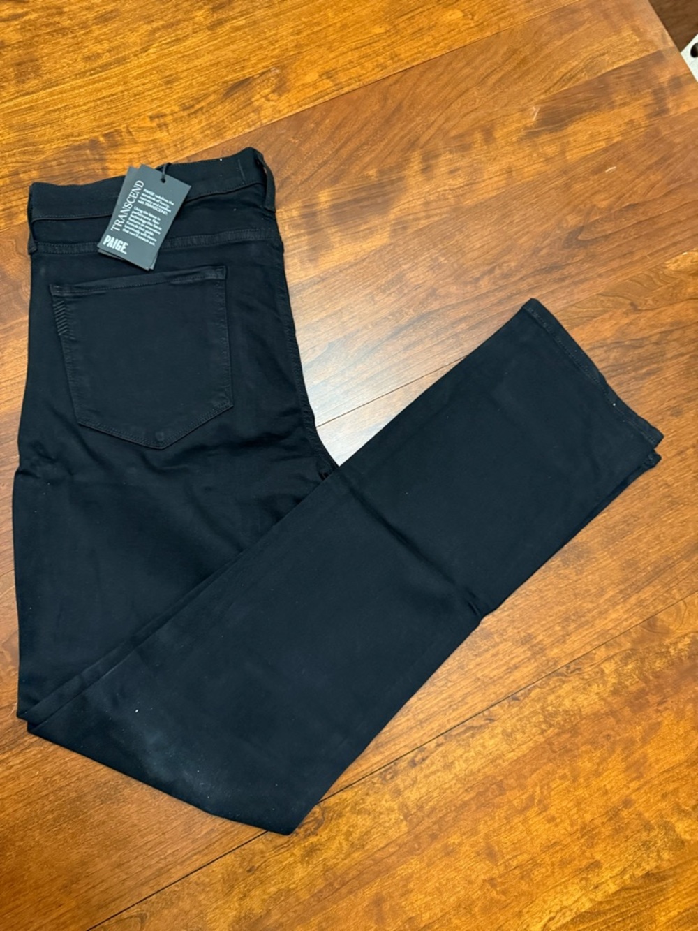 PAIGE Men’s Black Straight leg Jeans